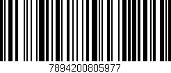 Código de barras (EAN, GTIN, SKU, ISBN): '7894200805977'