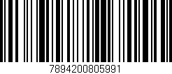 Código de barras (EAN, GTIN, SKU, ISBN): '7894200805991'