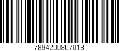 Código de barras (EAN, GTIN, SKU, ISBN): '7894200807018'