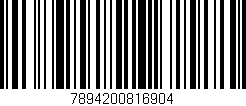 Código de barras (EAN, GTIN, SKU, ISBN): '7894200816904'