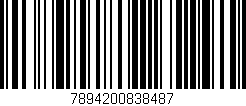 Código de barras (EAN, GTIN, SKU, ISBN): '7894200838487'