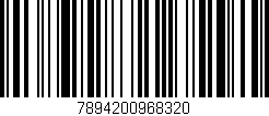 Código de barras (EAN, GTIN, SKU, ISBN): '7894200968320'