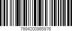 Código de barras (EAN, GTIN, SKU, ISBN): '7894200985976'