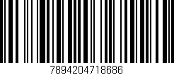 Código de barras (EAN, GTIN, SKU, ISBN): '7894204718686'