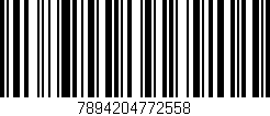 Código de barras (EAN, GTIN, SKU, ISBN): '7894204772558'