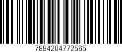 Código de barras (EAN, GTIN, SKU, ISBN): '7894204772565'