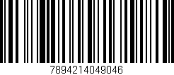 Código de barras (EAN, GTIN, SKU, ISBN): '7894214049046'
