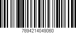Código de barras (EAN, GTIN, SKU, ISBN): '7894214049060'