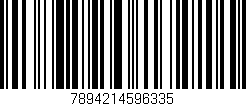 Código de barras (EAN, GTIN, SKU, ISBN): '7894214596335'