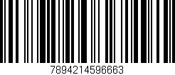 Código de barras (EAN, GTIN, SKU, ISBN): '7894214596663'