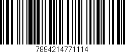 Código de barras (EAN, GTIN, SKU, ISBN): '7894214771114'