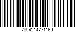 Código de barras (EAN, GTIN, SKU, ISBN): '7894214771169'