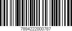 Código de barras (EAN, GTIN, SKU, ISBN): '7894222000787'