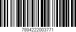 Código de barras (EAN, GTIN, SKU, ISBN): '7894222003771'