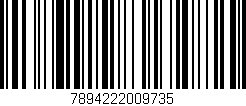 Código de barras (EAN, GTIN, SKU, ISBN): '7894222009735'