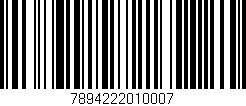 Código de barras (EAN, GTIN, SKU, ISBN): '7894222010007'