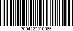 Código de barras (EAN, GTIN, SKU, ISBN): '7894222010366'