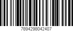 Código de barras (EAN, GTIN, SKU, ISBN): '7894298042407'