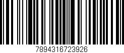 Código de barras (EAN, GTIN, SKU, ISBN): '7894316723926'