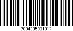 Código de barras (EAN, GTIN, SKU, ISBN): '7894335001817'