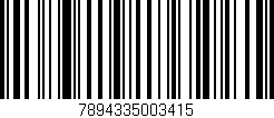 Código de barras (EAN, GTIN, SKU, ISBN): '7894335003415'
