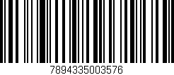 Código de barras (EAN, GTIN, SKU, ISBN): '7894335003576'