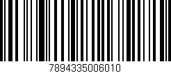 Código de barras (EAN, GTIN, SKU, ISBN): '7894335006010'