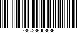 Código de barras (EAN, GTIN, SKU, ISBN): '7894335006966'