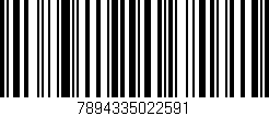 Código de barras (EAN, GTIN, SKU, ISBN): '7894335022591'