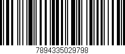 Código de barras (EAN, GTIN, SKU, ISBN): '7894335029798'