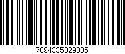 Código de barras (EAN, GTIN, SKU, ISBN): '7894335029835'