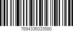 Código de barras (EAN, GTIN, SKU, ISBN): '7894335033580'