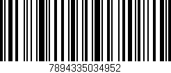 Código de barras (EAN, GTIN, SKU, ISBN): '7894335034952'