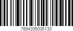 Código de barras (EAN, GTIN, SKU, ISBN): '7894335035133'