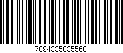 Código de barras (EAN, GTIN, SKU, ISBN): '7894335035560'