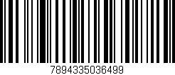 Código de barras (EAN, GTIN, SKU, ISBN): '7894335036499'