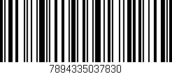 Código de barras (EAN, GTIN, SKU, ISBN): '7894335037830'