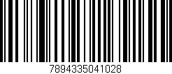 Código de barras (EAN, GTIN, SKU, ISBN): '7894335041028'
