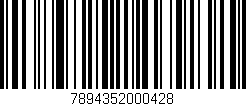 Código de barras (EAN, GTIN, SKU, ISBN): '7894352000428'
