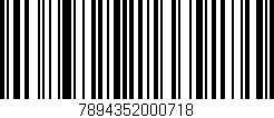 Código de barras (EAN, GTIN, SKU, ISBN): '7894352000718'
