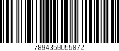 Código de barras (EAN, GTIN, SKU, ISBN): '7894359055872'