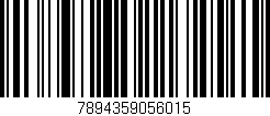 Código de barras (EAN, GTIN, SKU, ISBN): '7894359056015'