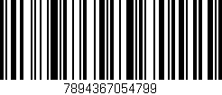Código de barras (EAN, GTIN, SKU, ISBN): '7894367054799'