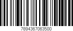 Código de barras (EAN, GTIN, SKU, ISBN): '7894367063500'