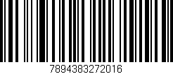 Código de barras (EAN, GTIN, SKU, ISBN): '7894383272016'
