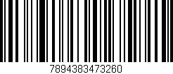 Código de barras (EAN, GTIN, SKU, ISBN): '7894383473260'