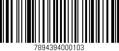 Código de barras (EAN, GTIN, SKU, ISBN): '7894394000103'