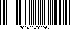 Código de barras (EAN, GTIN, SKU, ISBN): '7894394000264'