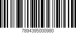 Código de barras (EAN, GTIN, SKU, ISBN): '7894395000980'
