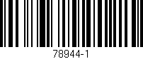 Código de barras (EAN, GTIN, SKU, ISBN): '78944-1'